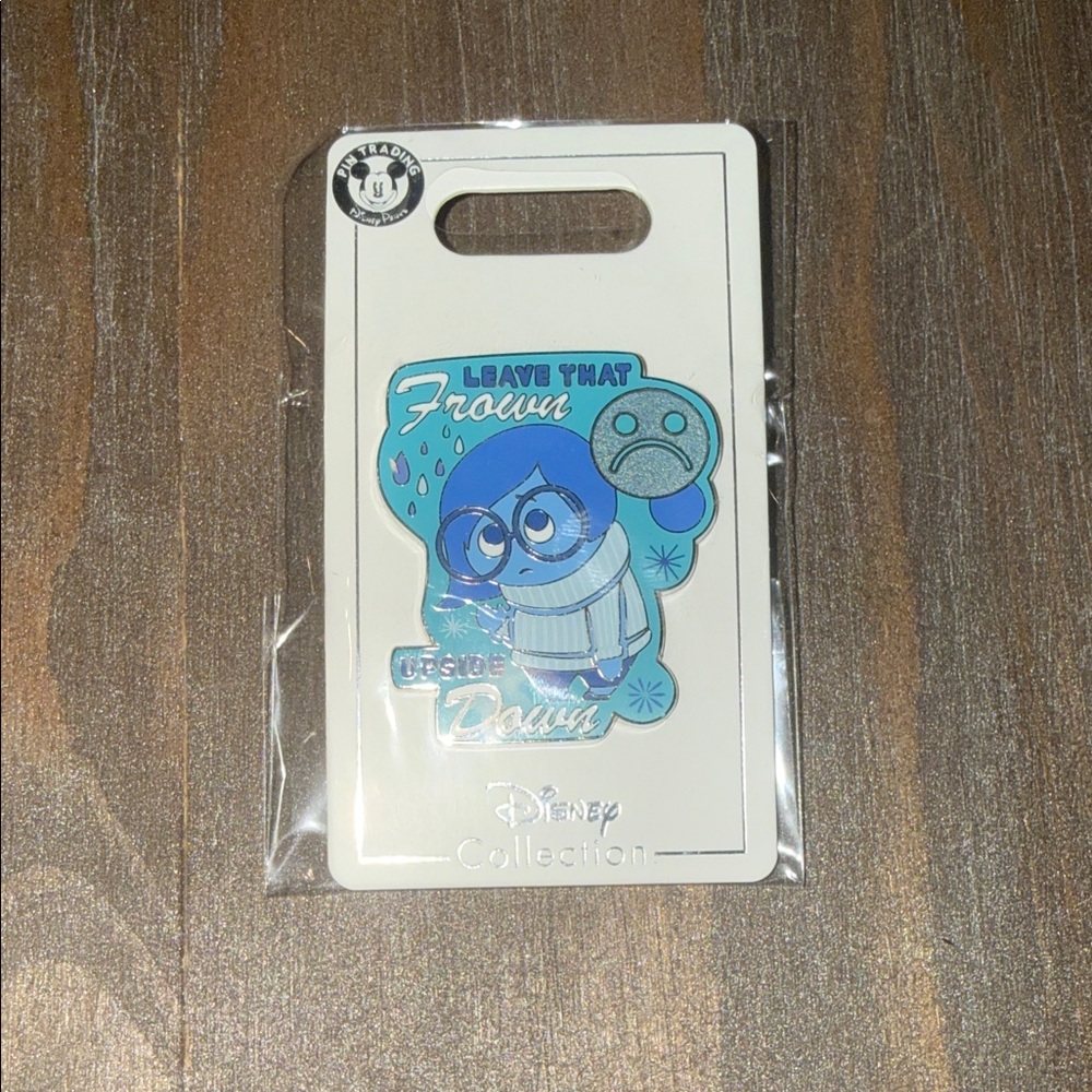 Disney Collection Sadness Enamel Pin - Blue and Gray